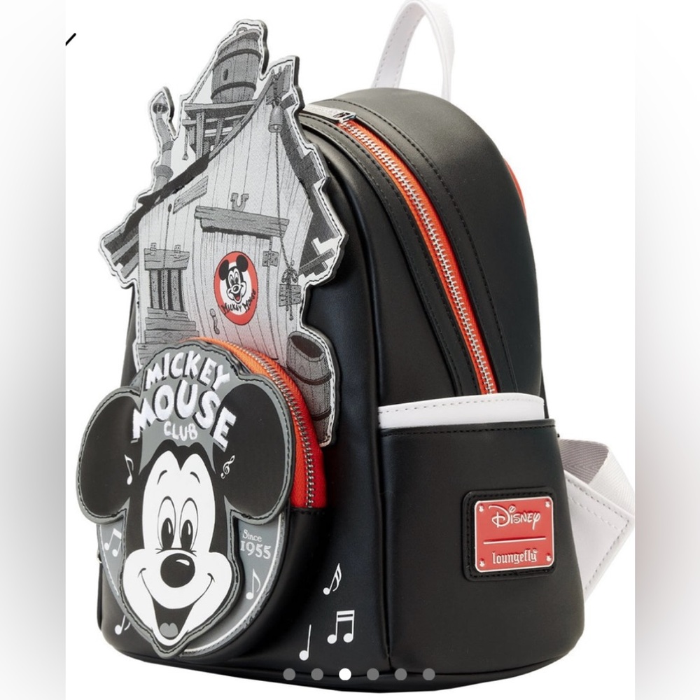 NWT Loungefly Disney’s 100th Mickey Mouse club mini backpack#456111 - Picture 3 of 12
